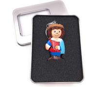 Porte-clés bois Prince Noble Prince héritier Roi Pendentif en boîte cadeau