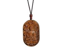Porte-clés Bouddha Pixiu Sculpté En Bois D'agar, Pendentif Pièce De Dragon | Pièce de dragon de charme en bois d’agar, porte-clés en corde tressée