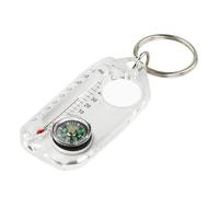 Porte-clés boussole thermomètre - ABS 6 x 3,1 x 1 cm 20 g | Outil multifonction de survie boussole guide extérieur randonnée camping équipement de survie | Pour sac à dos, voyage, navigation en plein