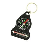 Porte-clés boussole - Thermomètre mesure de température, porte-clés multifonction | Amélioration de la fonctionnalité, outil pratique pour l'extérieur, équipement de navigation de survie portable pour
