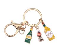 Porte-clés bouteille soda émaillé accessoires boissons cadeaux originaux clés voiture (Multi)