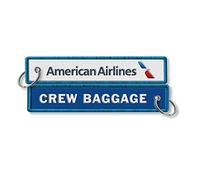 Porte-clés brodé American Airlines Crew Baggage