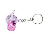 Porte-clés Bubble Tea KawaiiCar pour sac à dos, sac à dos, pendentif couple, pendentifs avec anneaux porte-clés, métal + plastique