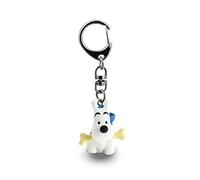 Porte-clés buste de Tintin Milou avec son os Moulinsart 4cm 42316 (2017)