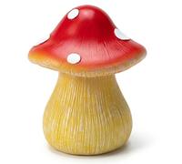 Porte-clés caché d'extérieur - Statue de jardin décorative en forme de champignon en résine avec compartiment secret, cache-clés extérieur étanche pour rechange, décoration jardin ou d