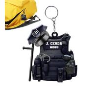 Porte-clés cadeau d'officier de - Porte-clés pendentif d'officier de - Porte-clés d'application de la loi | Porte-clés badge de, portable, e, Siehe Beschreibung