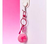 Porte-clés cadeau mignon de la série Barbie Macaron - Convient pour les sacs à main, portefeuilles, cartables, sacs à dos, décoration de clés de voiture (rose) ABS