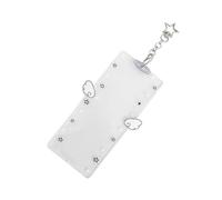 Porte-clés Cadre Photo | Clip Acrylique 4 Compartiments 15,2 x 7,6 cm | Porte-Clés Image Pour DIY Et Ornements Photo - Pour Femmes Amies Sac Porte-Monnaie Portefeuille Saint-Valentin Anniversaire Fête