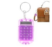 Porte-clés Calculatrice électronique de Poche avec clé - Calculatrice de Petits Chiffres de Couleur pour la Maison et l'école