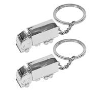 Porte-Clés Camion 2 Pièces, Porte-Clés Modèle Mini Camion, Porte-Clés 3D, Porte-Clés Créatifs, Porte-Clés en Métal, Porte-Clés Cadeaux