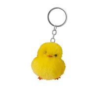 Porte-clés canard fuzzy - Porte-clés avec canard jaune - Peluche douce | Accessoire de sac à dos en fourrure pour homme ou femme, sac à dos, sac à main, sac à main, par