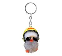 Porte-clés canard jaune en peluche douce avec pendentif en forme de canard | Porte-clés ornement de sac à dos pour enfants, sac à dos, rétroviseur de voiture, décoration de chambre d'enfant
