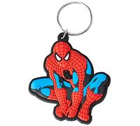 Porte-Clés Caoutchouc Spiderman Accroupi, 6cm Multicolore