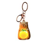 Porte-clés Capibaræ - 12 cm Mignon Capibaræ | Pendentif Lumineux Capibāras | Porte-clés Animal créatif pour Sac, clés de Voiture | drôle | Matériau ABS