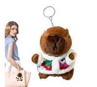 Porte-clés Capibara en peluche, porte-clés Capibara, accessoire mode sac à dos Decor - animaux en peluche, jouets, manteau, veste , tresse, tonaca, capybara, pendentif pour sac, sac à dos