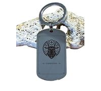 Porte-clés Capricorne signe du zodiaque gravé au laser - Cadeau astrologie de naissance pour homme et femme