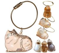 Porte-clés capsule commémorative en forme de poils de chat - Capsules de rangement pour poils de chat, souvenirs de fourrure d'animaux et moustaches, boîte souvenir en forme de chat pour les amoureux