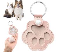 Porte-clés capsule souvenir en poils d'animaux, adorable porte-clés en cuir en forme de patte, adorable cadeau souvenir pour les amoureux des animaux, pour ranger les poils de chat et de chien.