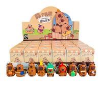 Porte-clés Capybara De Dessin Animé - Pendentif Drôle De Capybara, Mini Jouet Réaliste, Accessoire De Sac Créatif | Breloque En Forme D'animal Mignon Pour Sac À Dos, Soc À Main, Clés, Décoratio