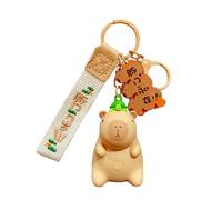 Porte-clés Capybara drôle - Porte-clés musical super mignon et créatif Capybara jouant de la musique, pendentif porte-clés animal | Portefeuille accessoire de sac de voiture, cadeau de collect