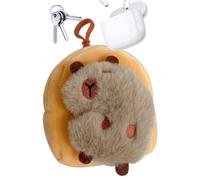 Porte-clés Capybara en Peluche, Charme de Sac à Main Capybara, Petit Portefeuille de Rangement avec Cordon, Pendentif drôle, Porte-clés, Pochette Portable en Forme d'animal en Peluche pour la jou