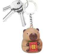 Porte-clés Capybara lumineux - Jouet sonore Mahjong - 10 cm - Mini taille - Porte-clés animal mignon - Cadeau de collection - Lumière LED interactive - Porte-clés tendance pour garçons et filles, #1