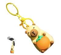 Porte-clés Capybara Mini - Lumineux, Réaliste | Pendentif Animal Mignon Avec Lumière LED - Pour Sac À Dos, Voiture, Portefeuille, Cadeau Anniversaire Adultes, Accessoire Drôle
