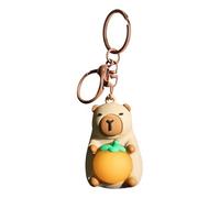 Porte-clés Capybara Mini - Lumineux, Réaliste | Pendentif Animal Mignon Avec Lumière LED - Pour Sac À Dos, Voiture, Portefeuille, Cadeau Anniversaire Adultes, Accessoire Drôle