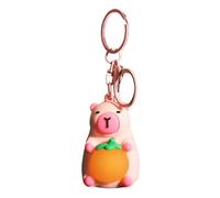 Porte-clés Capybara Mini - Lumineux, Réaliste | Pendentif Animal Mignon Avec Lumière LED - Pour Sac À Dos, Voiture, Portefeuille, Cadeau Anniversaire Adultes, Accessoire Drôle