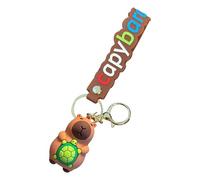 porte-clés Capybara | Porte-clés drôle, breloque de sac Capybara portable de 6,6 cm, porte-clés en forme d'animal mignon pour clés de voiture et de maison, C, Refer to description