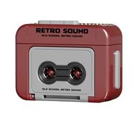 Porte-clés cassette rétro - Pendentif enregistreur vintage, mini porte-clés de lecture de musique, breloque audio classique | Porte-clés cassette nostalgique portable pour sacs, téléphones portables