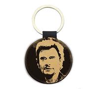 Porte-clés Célébrité/Stars - Cadeau original fan de star, cinéma ou musique - Accessoire rigolo ou collector - Idée cadeau anniversaire, Noël - Cuir végan durable - Fabriqué en France (N°1)