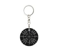 Porte-Clés Cercle unité Trigonométrie Fonctions sinus Mathématiques, Chaîne De Clés Métal Porte Clef Keychain pour Femme Hommes