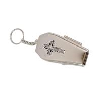 Porte-clés Cercueil D'inspiration Punk Collier Pendentif Ouvrable Texture Métallique De Fête Culture Gothique Accessoire Clé Pour Décoratif Quotidien