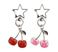 Porte-Clés Cerise 2 Pièces, Porte-Clés Mignons, Porte-Clés Créatifs, Porte-Clés pour Femmes, Porte-Clés Décoratifs, Porte-Clés De Voiture