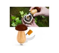 Porte-Clés Couteau et Brosse à Champignons en Bois