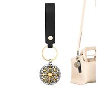 Porte-Clés Charm,Boussole Vintage Rune Porte-Clés - Accessoire Bijou Rétro Charme Sac pour Portefeuille Véhicules Voyage Cadeau