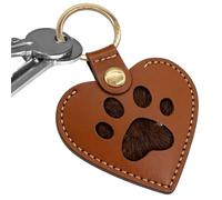 Porte-clés Charm - Porte-clés pour poils d'animaux en cuir | Ramasse-Poils Pour Chat - Cadeau pour copine, épouse, sœur, fille, ado, amies, famille