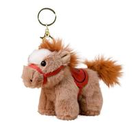 Porte-clés Charmant | Peluche Douce Broderie Fournitures | Porte-Clés Année Lunaire du Cheval,Cadeaux Famille Amis Collègues Étudiants Femmes Anniversaire Fêtes Maison Voyage Nouvel An