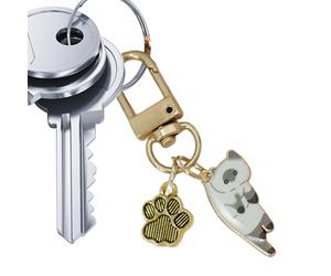 Porte-clés Chat de Dessin Animé,Porte-clés Chat Adorable - Adorable porte-clés pour chat - Porte-clés de chat Adorable et, porte-clés esthétique de chaton de dessin animé drôle, pendentifs à br