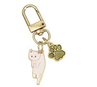 Porte-clés Chat De Dessin Animé - Porte-clés Et Adorable Pour Chat | Chat Chaton Animaux Charme Pendentifs | Porte-clés Lovely Kitty | Porte-clés Esthétique Chaton De Dessin Animé Drôle, Penden
