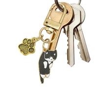 Porte-clés Chat De Dessin Animé - Porte-clés Et Adorable Pour Chat | Chat Chaton Animaux Charme Pendentifs | Porte-clés Lovely Kitty | Porte-clés Esthétique Chaton De Dessin Animé Drôle, Penden