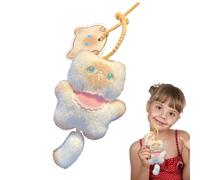 Porte-clés chat en peluche - Jolie décoration de poupée remplie - 35 g - Pendentif chat en peluche mignon - Accessoires doux - Charm sac à dos amusant - Décoration en peluche de collection pour amis