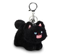 Porte-clés chat en peluche noire pour femme, cadeau pour femme, chat kawaii, maman, sac à dos, accessoires de sac, breloques d'Halloween, porte-clés pour les amoureux