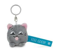 Porte-clés Chat Feel Good! bleu 5cm