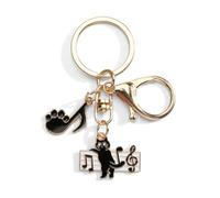 Porte-clés chat mignon, pendentif chat et poisson mignon en alliage de haute qualité, comme cadeau d'anniversaire affectueux pour les femmes, cadeaux pour les copines et les sœurs (Couleur8)