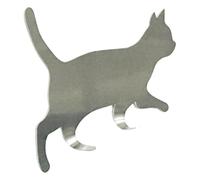 Porte-clés Chat,Porte-Manteau pour Chat Marcheur - Adhésif Sans Percer Porte-accessoires Murale Écharpe Cintre - Pour Porte Intérieur Maison Séjour Cuisine