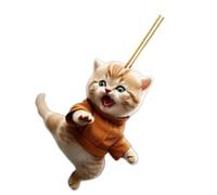 Porte-clés chaton de Judo de dessin animé, pendentif de chats en acrylique 2D, d ' anniversaire pour et adultes, porte-clés de chaton de fête de chats
