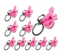 Porte-clés Chaton En Mouvement Réaliste 10 Pièces Ornement Joint Flexible Effet Imprimé Breloque Pour Les Créateurs De Tendances Porte-clés Articulé En