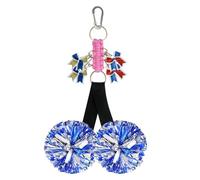 Porte-clés Cheer Bow, sangles de sac à dos pour pompon,Porte-clés réglables résistants à l'usure | Sangles de sac à dos Porte-clés de pom-pom girl pour boules colorées de cheerleading
